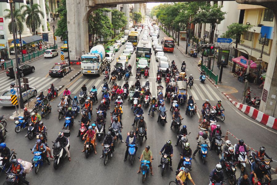 Embouteillage à Bangkok