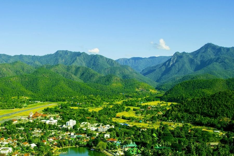Le paysage naturel magnifique à Mae Hong Son