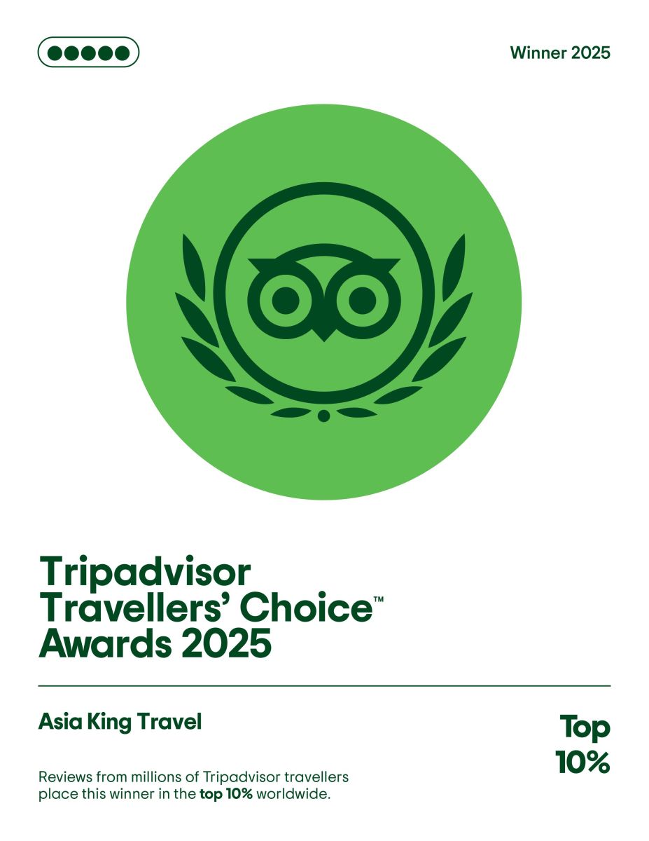 Asia King Travel gagne le prix Travelers' Choice Award 2025 de Tripadvisor