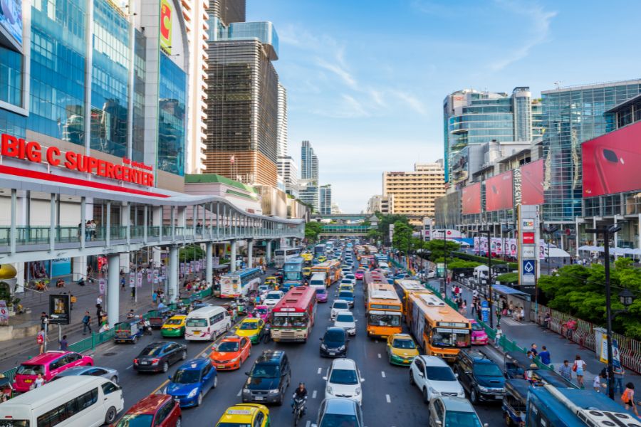 La capitale Bangkok de Thailande