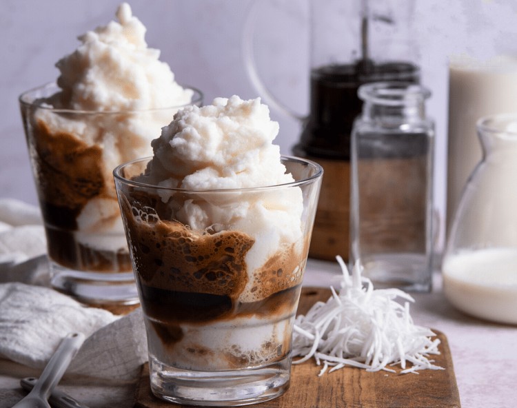 Café à la noix de coco