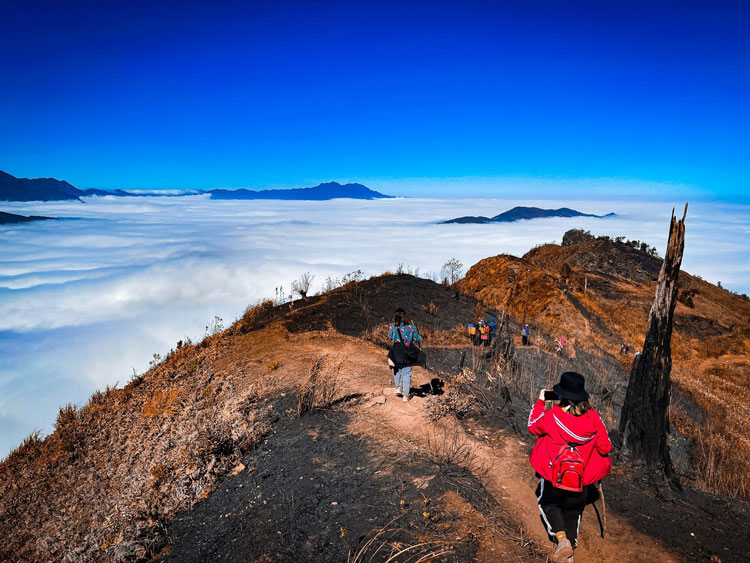 Trekking pour chasser les nuages