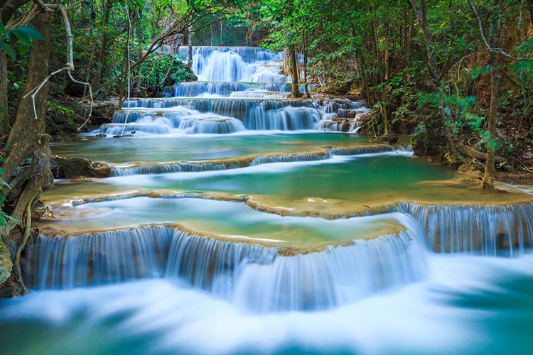 Cascade d'Erawan - Cascade la plus magnifique du centre de la Thaïlande