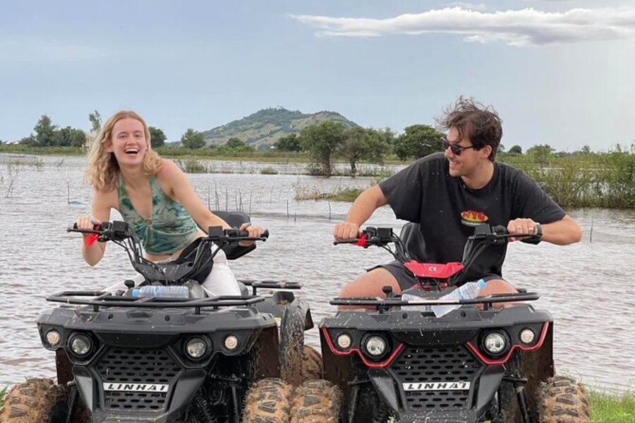 Aventure en quad au cœur des rizières cambodgiennes