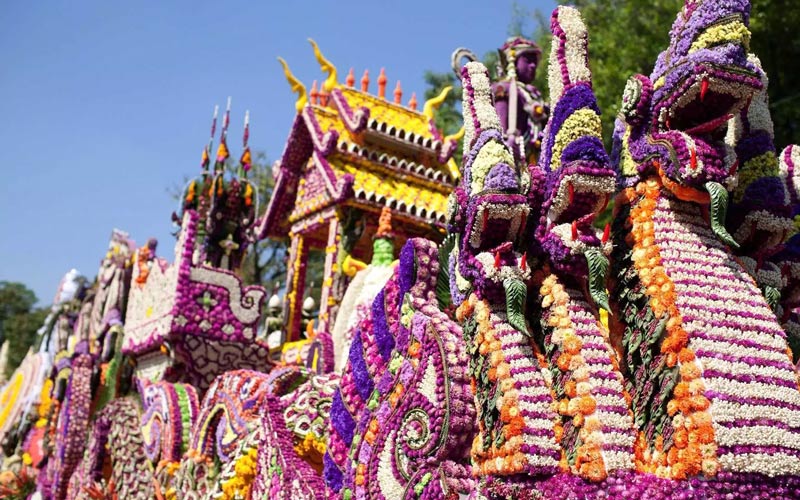 Fête des fleurs à Chiang Mai