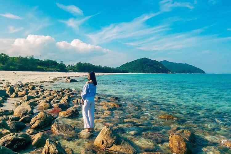 Paradis des photos à la plage de Minh Chau sur l'ile de Quan Lan