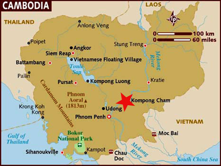 Localisation de Kampong Cham 