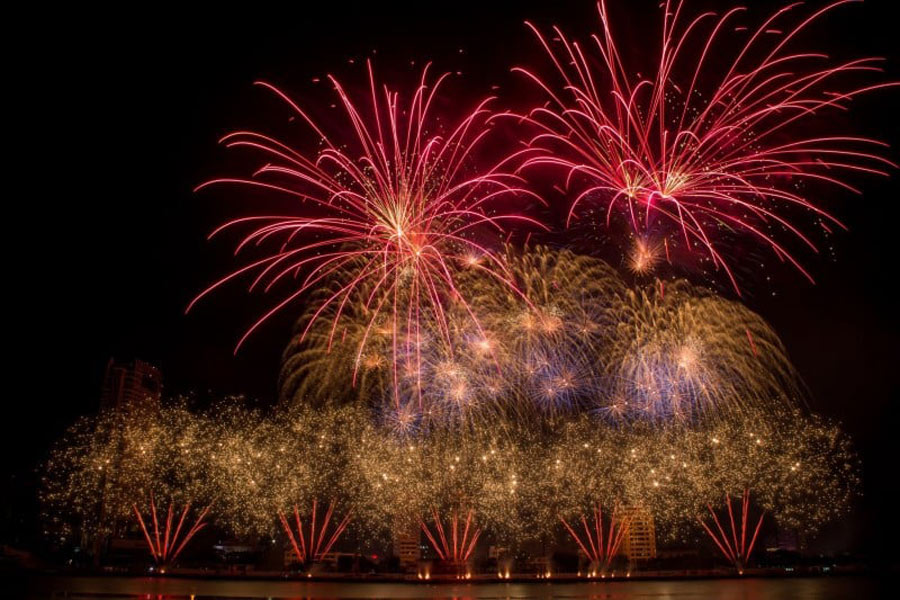 Lieu du feu d'artifice du Nouvel An 2025 à Hanoï