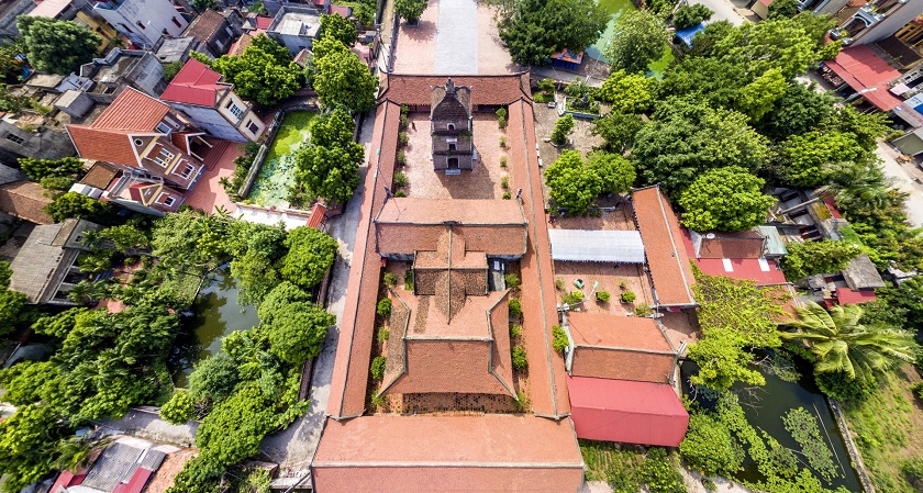 Panorama de la pagode Dau