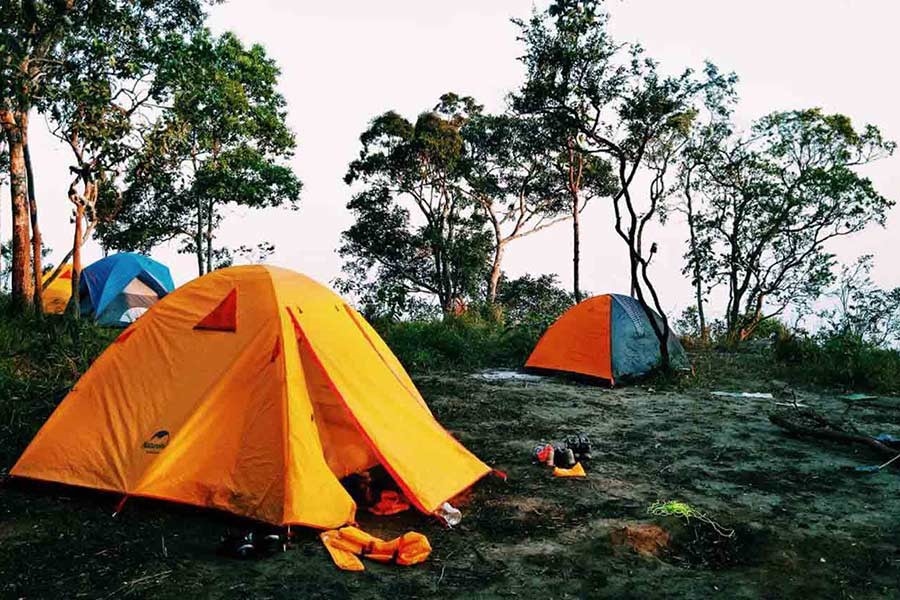 Camping dans le parc national de Kirirom