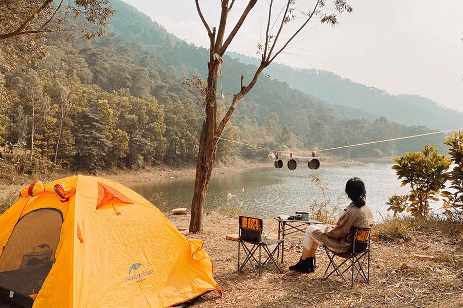 Camping au sanctuaire de Phnom Nam Lear