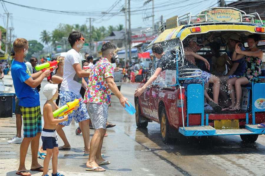 Koh Samui est l'une des destinartions de Songkran en Thailande