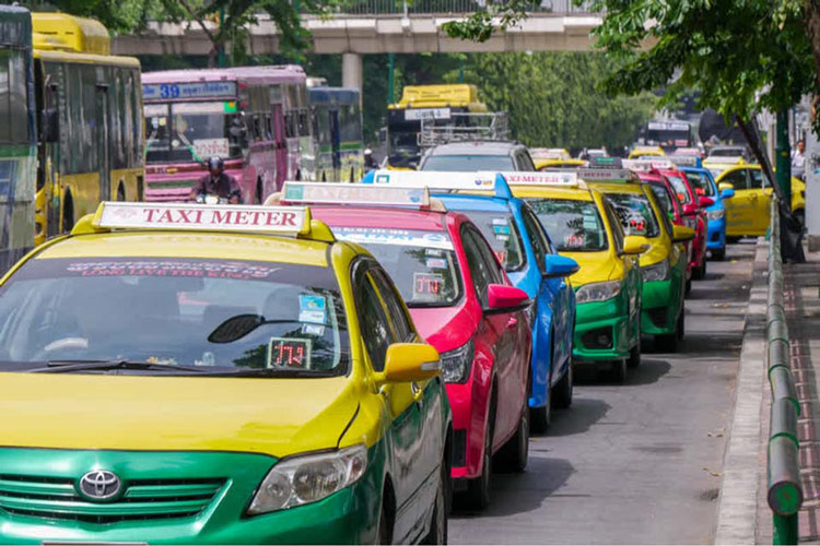 Déplacement en taxi à Udon Thani