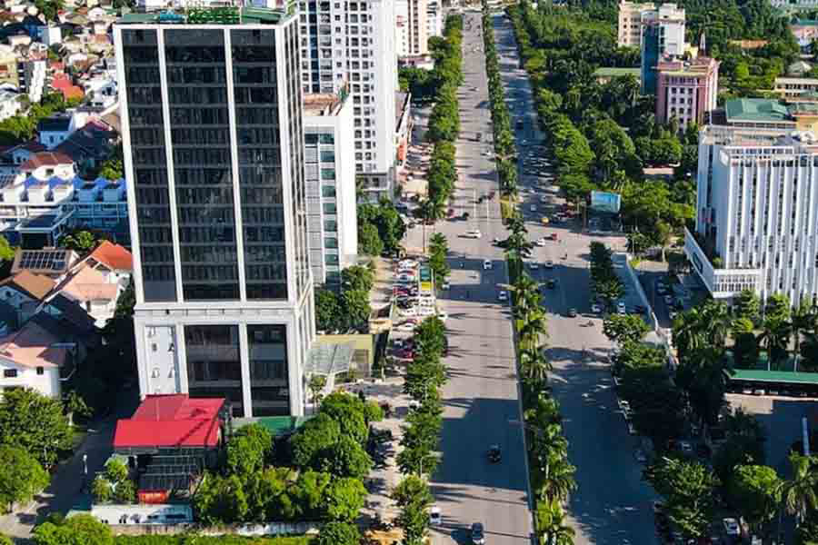 Vue de la ville de Vinh, centre urbain dynamique de Nghe An