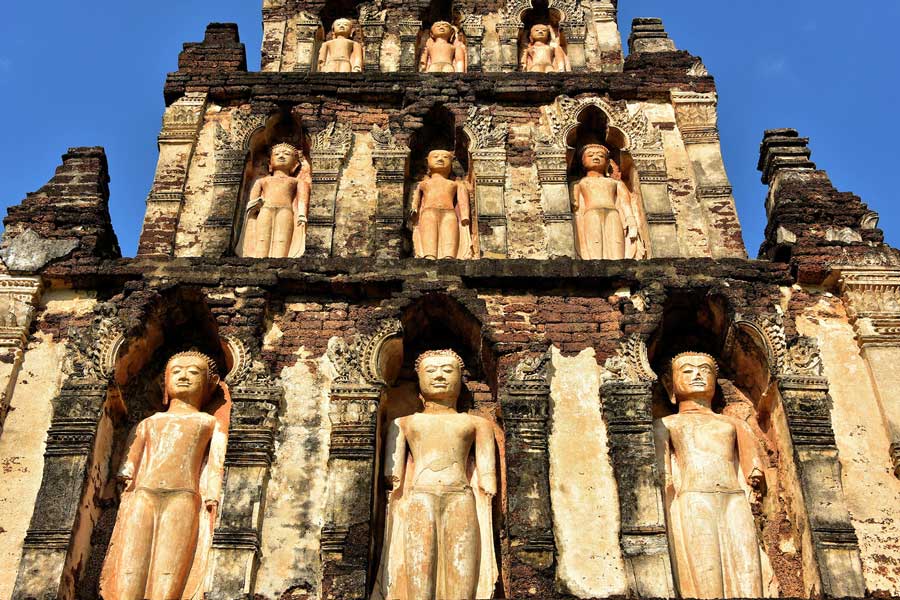 Wat Chamthewi Chedi Kuku à Lamphun est un lieu sacrée de l'ancienne royaume de Lanna
