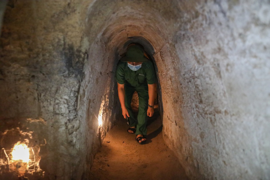 Tunnel de Cu Chi est une des attractions dans le circuit de 5 jours à Ho Chi Minh-Ville