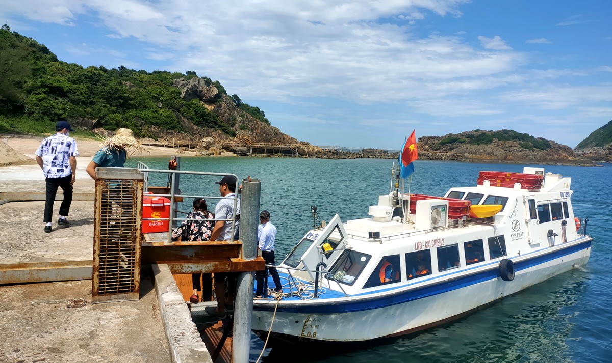 Voyage en bateau vers l'île de Hon Me