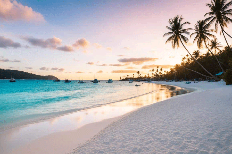 Plage blanch à l'île de Boracay