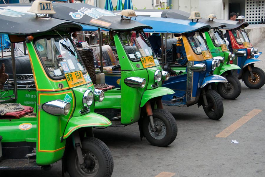 Le Tuktuk est très populaire en Thaïlande