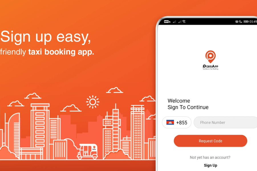 Passapp est une application de réservation de voitures célèbre au Cambodge