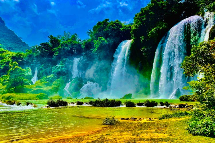 De mai à septembre est le meilleur moment pour visiter la cascade de Ban Gioc