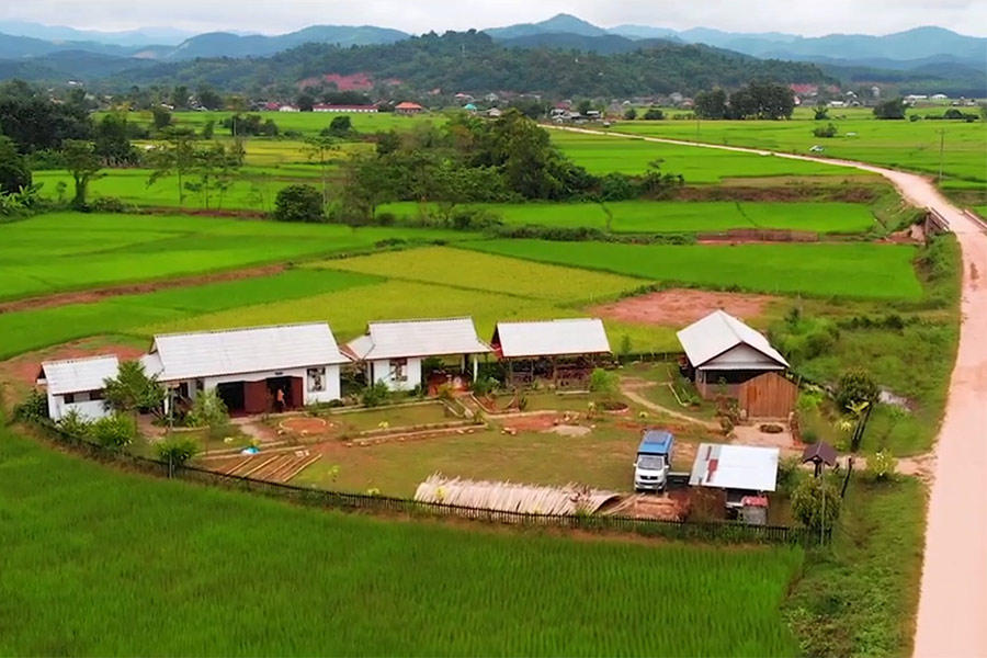 Centre d'artisanat de Phieng Ngam se trouve au coeur de la rizière de Phieng Ngam