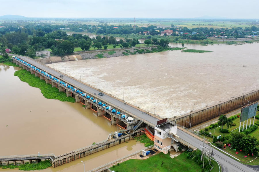 Le barrage de Chao Phraya à Chainat