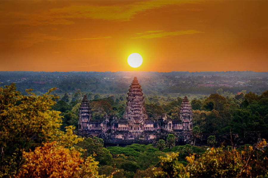 Angkor Wat est le temple symbolique du Cambodge