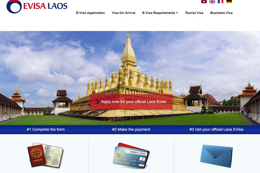 Vous pouvez demander le E-visa sur le site officiel du gouvernement laotien