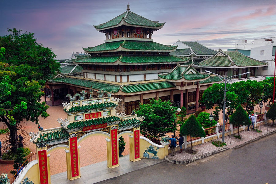 Temple de Ba Chua Xu se trouve au centre de la ville de Chau Doc, province An Giang