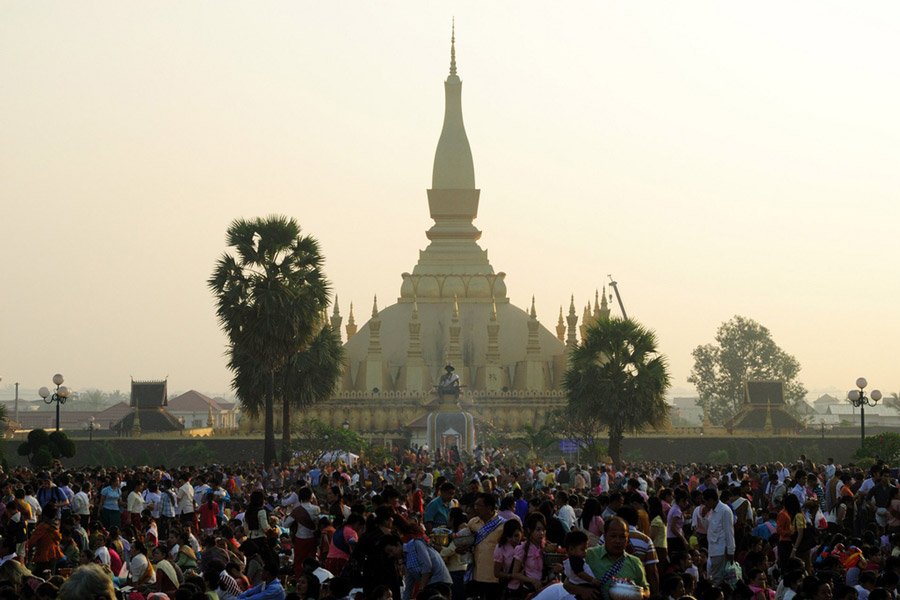 Fête de Boun That Luang au Laos 