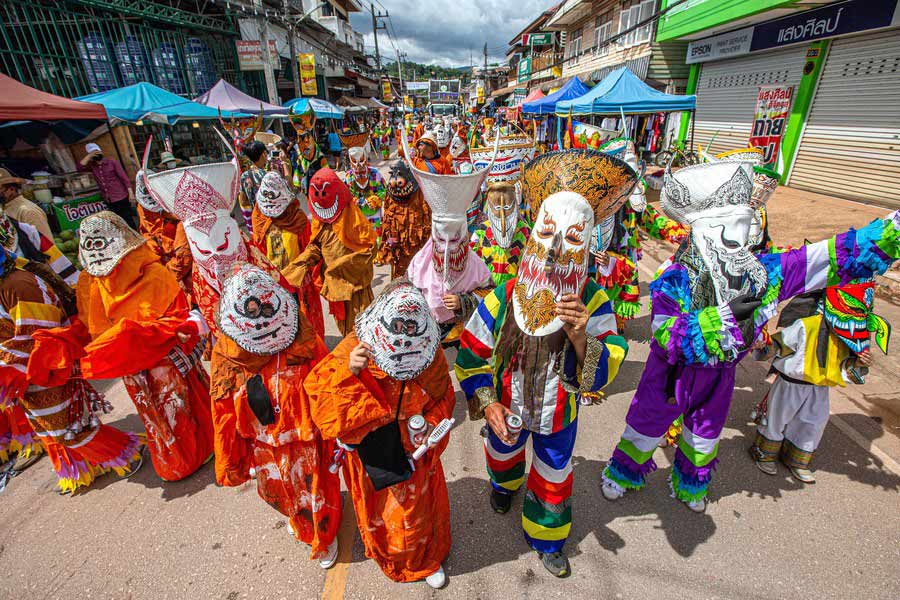 Festival de Phi Ta Khon (festival des fantômes) à Loei