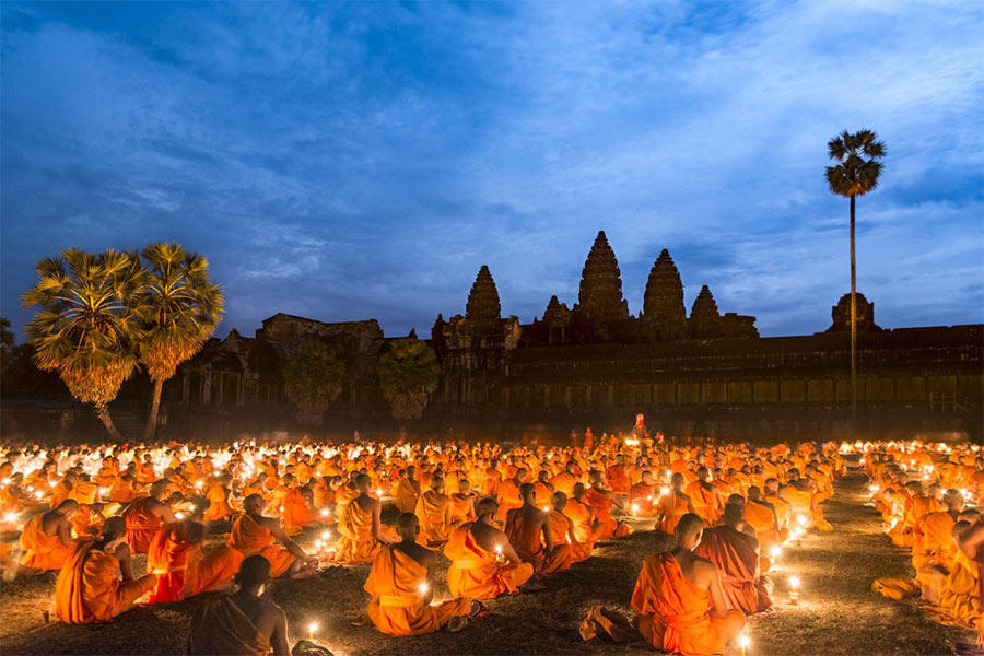 La fête de Vesak est la plus grande fête bouddhiste du Cambodge