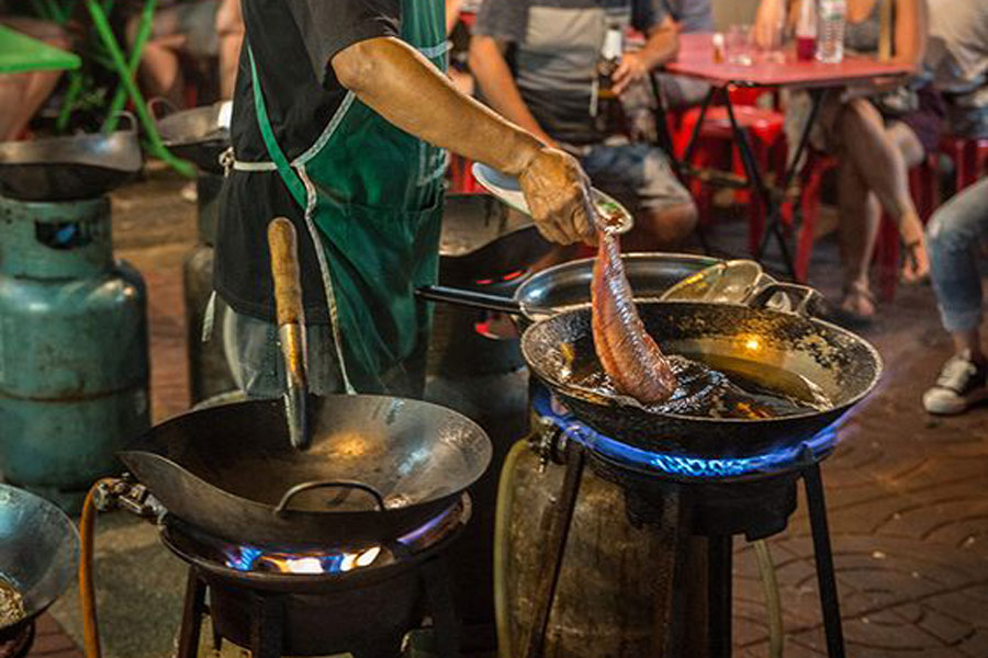 Les plats sont préparés très délicieusement