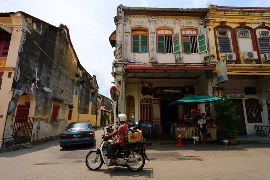 George Town - l'un des sites de patrimoine mondial de la Malaisie