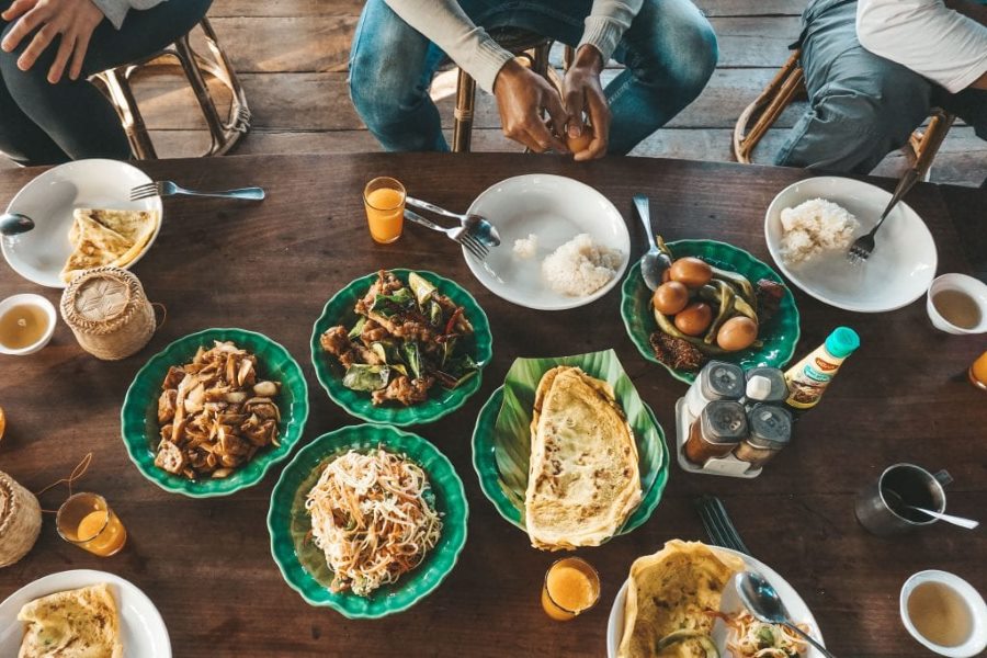Équipe de Gibbon vous préparera un repas lors d'y visiter