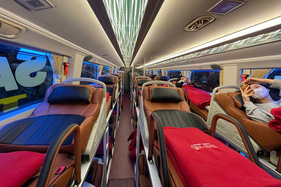 Les bus couchettes sont une option idéale pour les longs trajets dans le nord du Vietnam