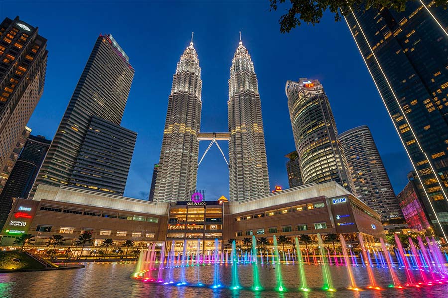 Le KLCC est l'un des meilleurs quartier pour dormir à Kuala Lumpur