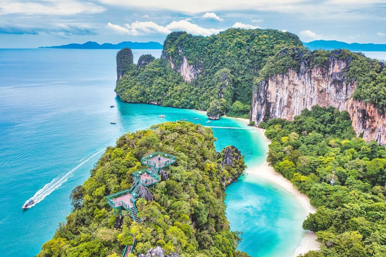 Koh Hong est une attraction renommé à Krabi pour sa majestueuse nature