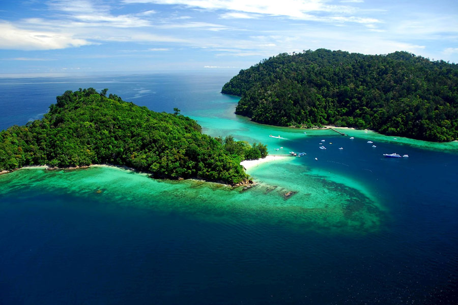 L'île de Gaya est l'une des plus belles îles de la Malaisie