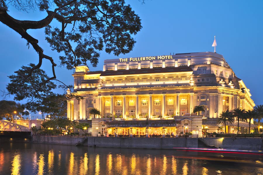 Fullerton Hotel Singapore à la baie de Marina