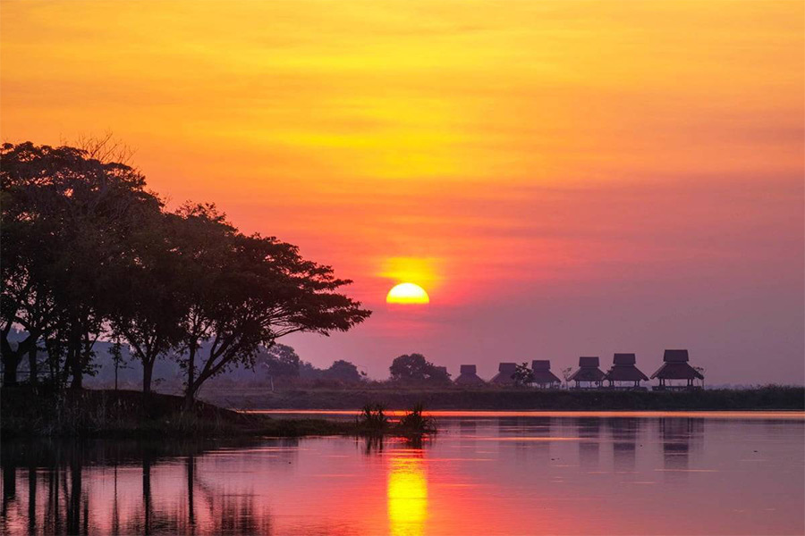 Lac de Nong Han à Sakon Nakhon