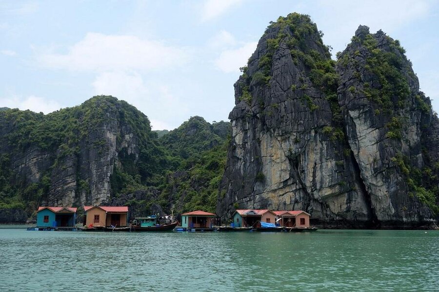 Le village de pêcheurs de Cong Dam, situé dans la baie de Bai Tu Long