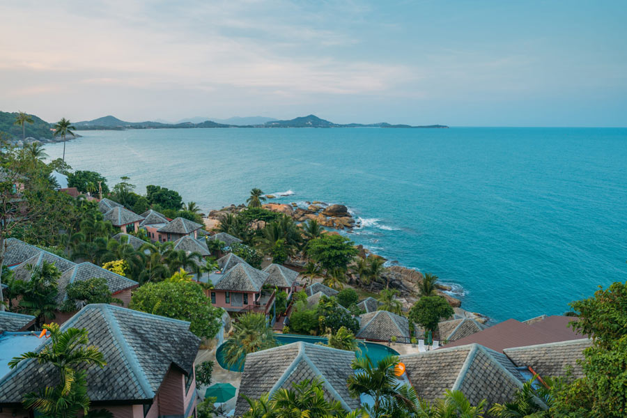 Paysage paisible de Koh Tao