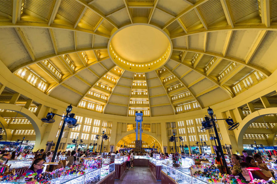 L'espace dedans du marché central