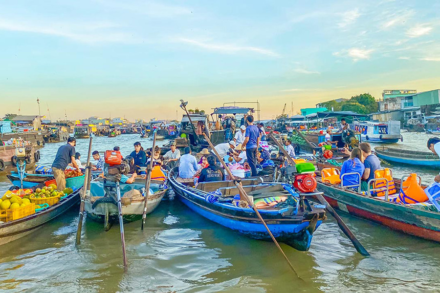 Le marché flottant de Cai Rang est apparu au début du XXe siècle