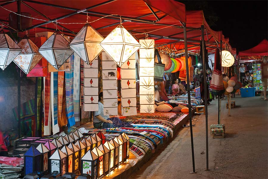 Marché nocturne de Luang Prabang