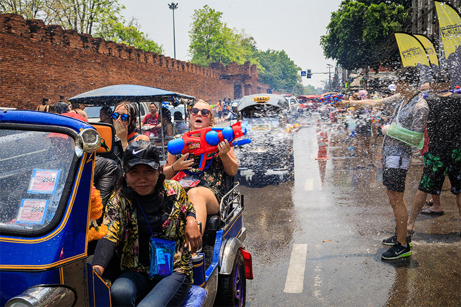 Chiang Mai est l'une des meilleures destinations pour le Songkran en Thailande