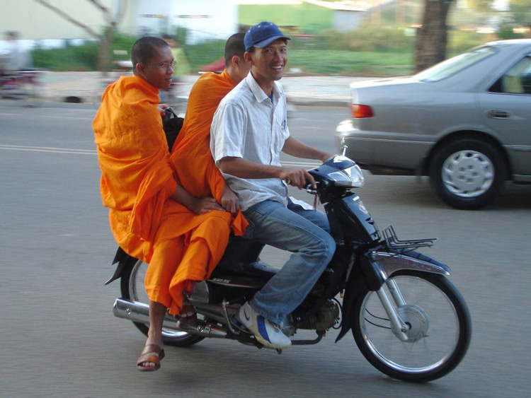 Moto-dop à Phnom Penh