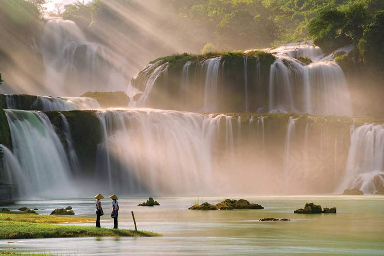 Cascade de Ban Gioc à Non Nuoc Cao Bang est également la plus grande chute d'eau du Vietnam